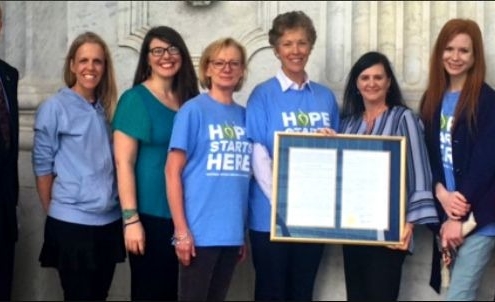 sharp advocacy banner state senate resolution